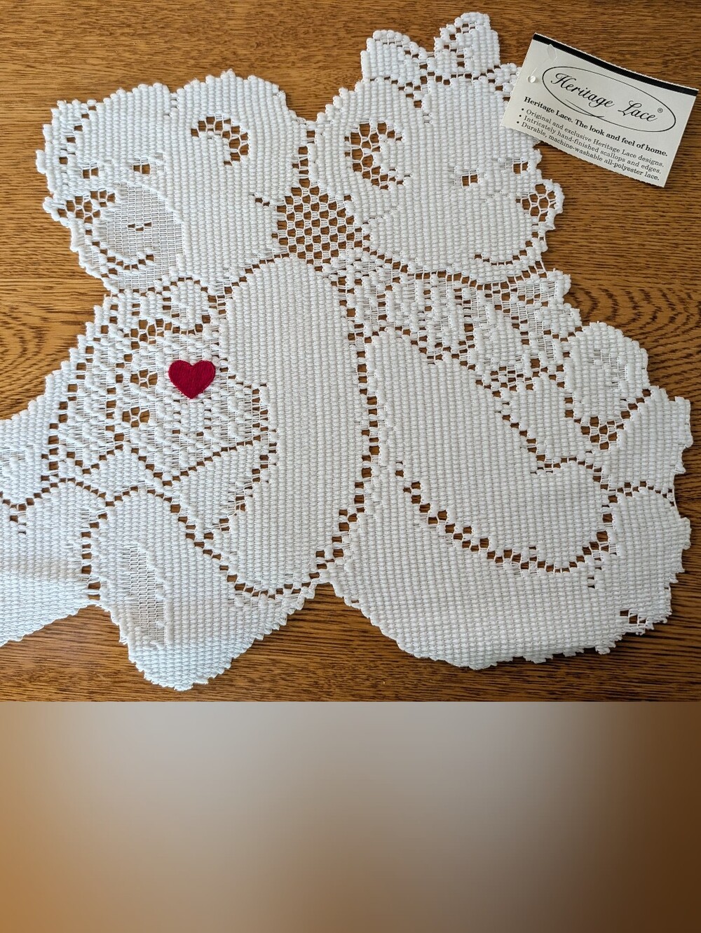 Heritage Lace placemat discontinued design just bears new w/ tag country cottage